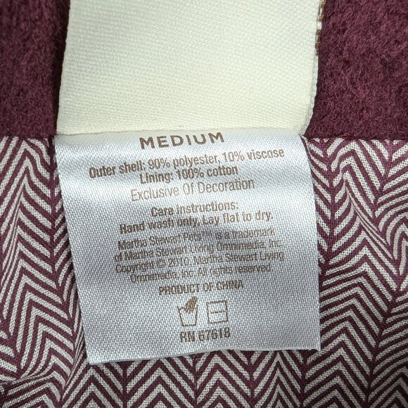 Martha Stewart Pets Burgundy Dog Overcoat/Cloak Medium - Picture 4 of 8